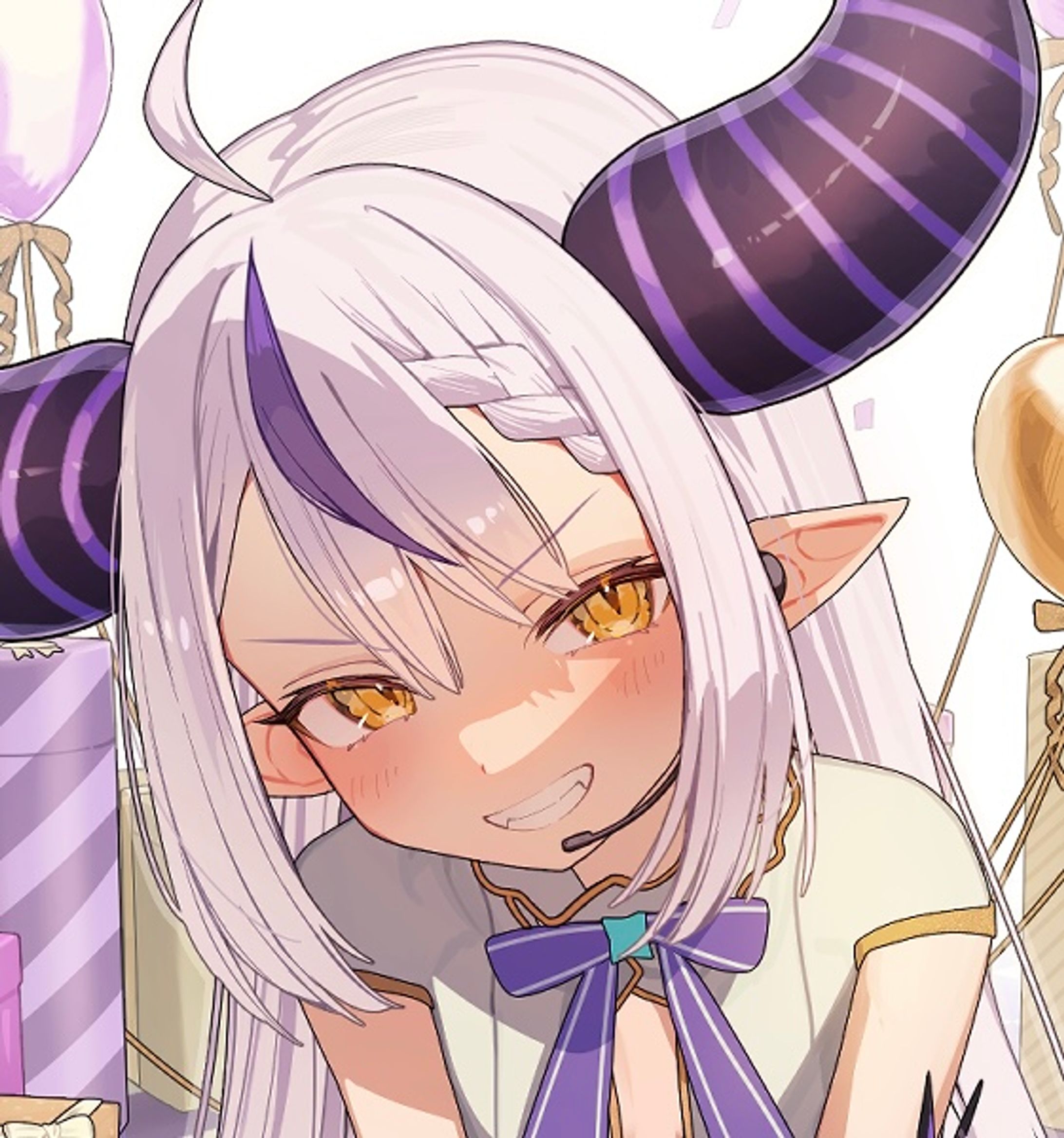 ホロライブ所属｜ ラプラス・ダークネス様｜ 4周年メンバーシップイラスト-1