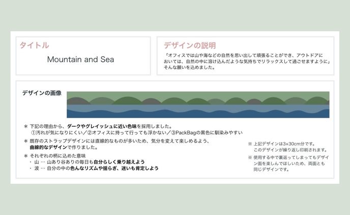 【自主制作】ショルダーバッグのストラップデザイン（2021年）