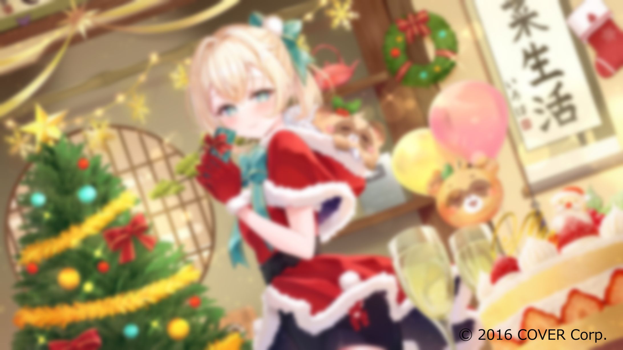 【企業様】ホロライブ所属 風真いろは様 2024年12月メンバーシップ限定壁紙イラスト-1