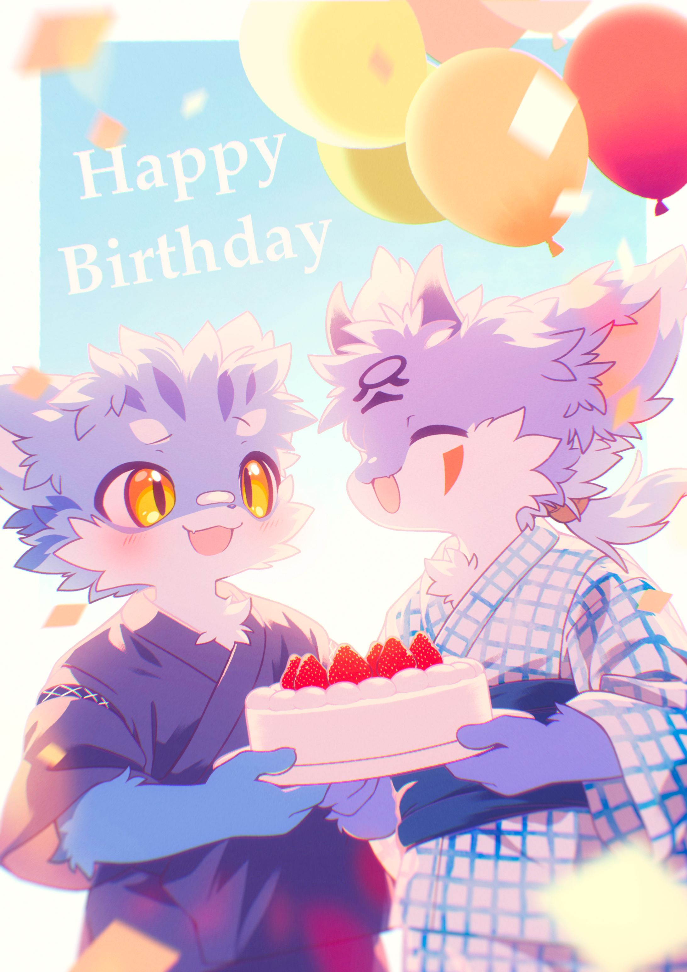 【Commission】誕生日イラスト-1