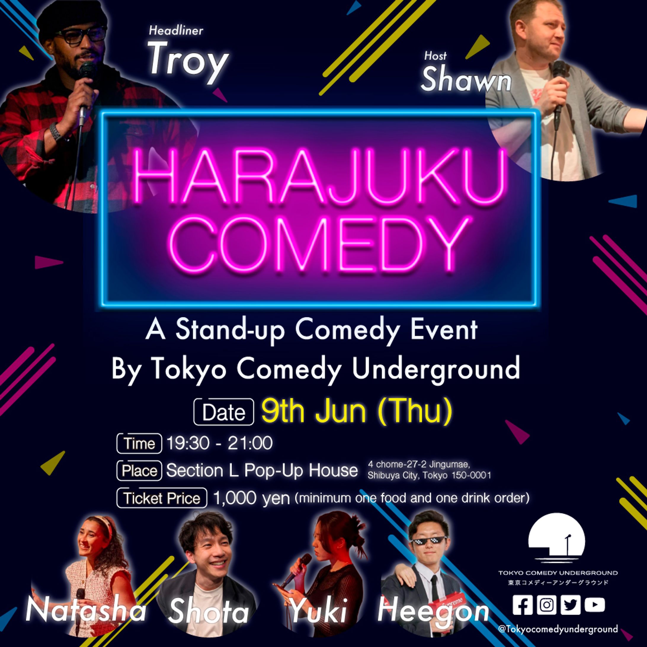 【SNS用イベント告知バナー】Harajuku Comedy-1