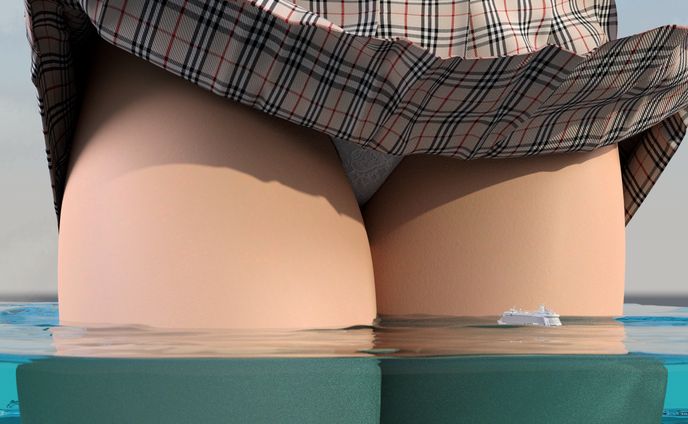 海を渡る