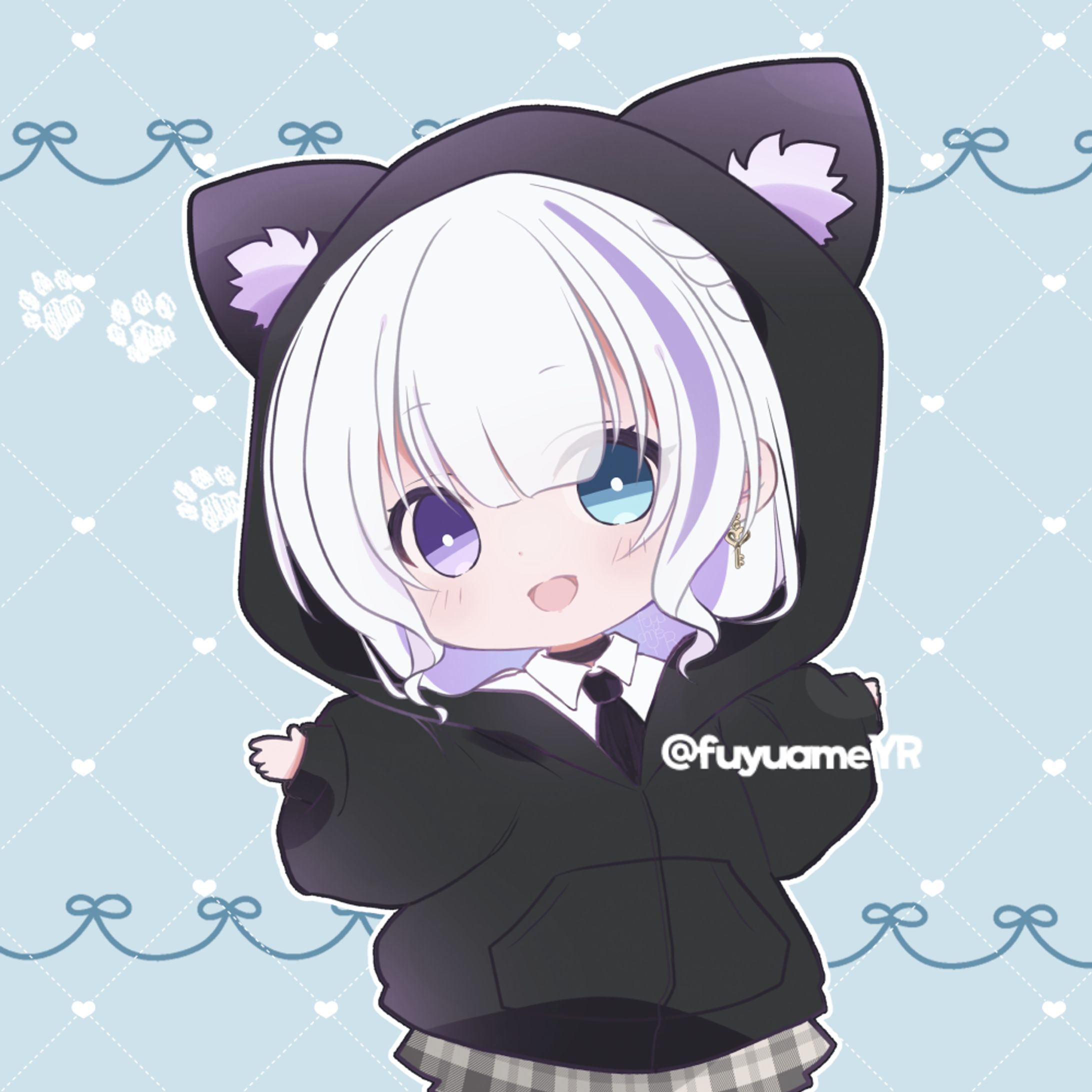 ねこ耳パーカーの可愛い女の子！-1