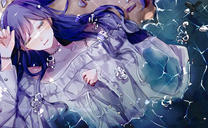 雪灯しずく様 cover動画 イラスト(2022.7)