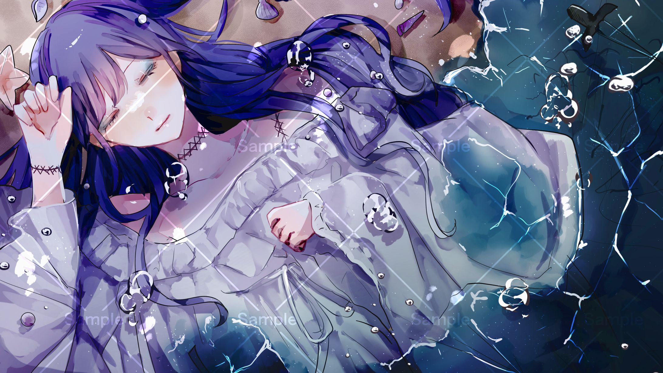 雪灯しずく様 cover動画 イラスト(2022.7)-1