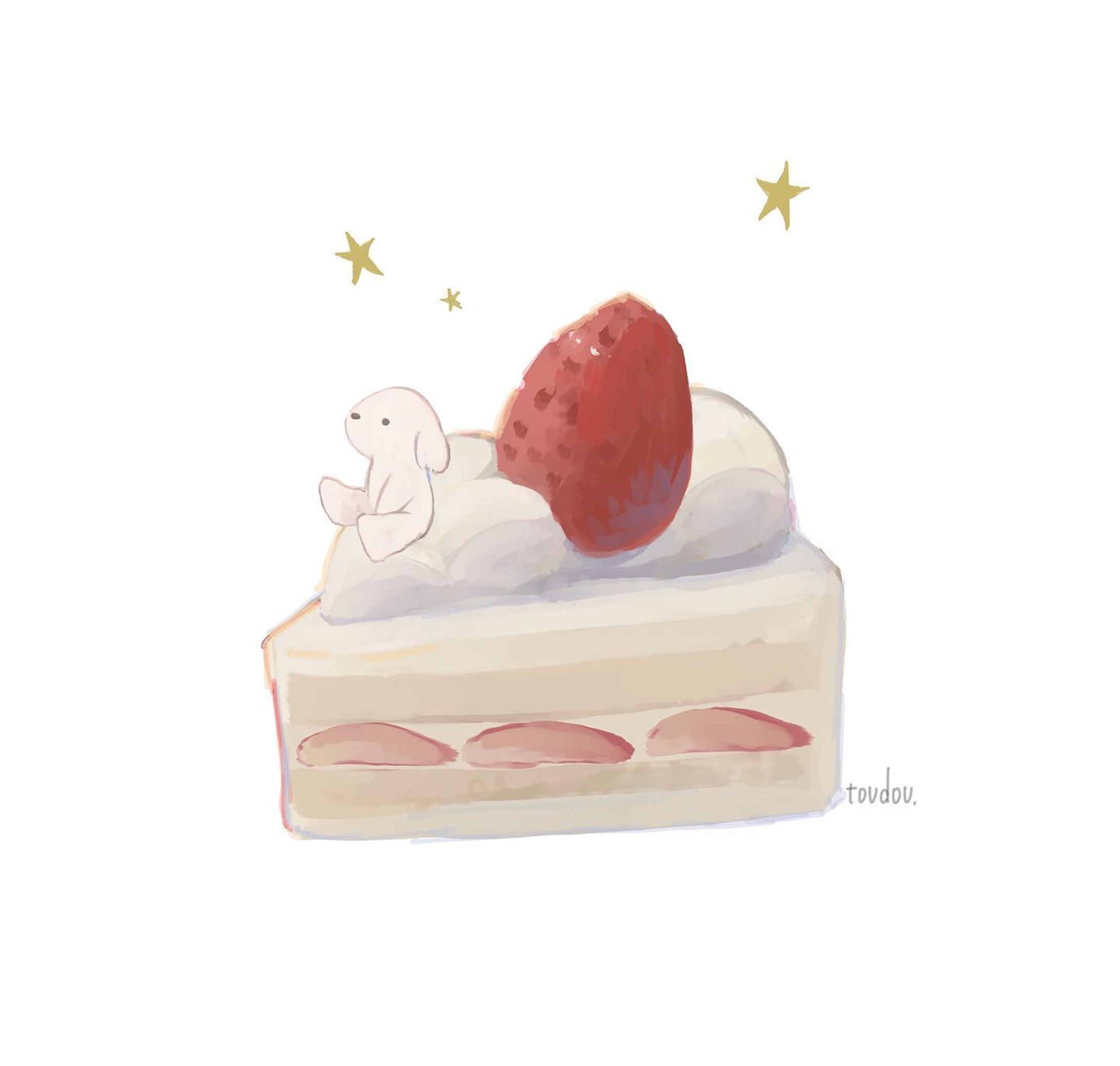 🍰

_

#スイーツの日 #illustration #イラスト好きな人と繋がりたい #おえかき #ゆるいイラスト #ショートケーキ #cake #foodillustrations #artwork #たべものイラスト　#かわいいイラスト #おえかきさんと繋がりたい-1