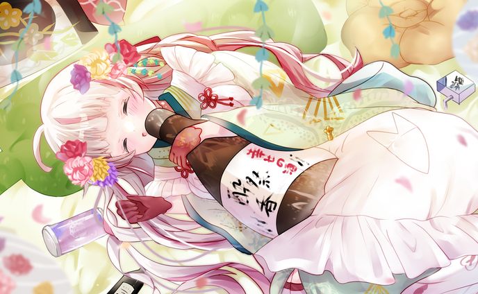 ぶいせん所属香ヶ辻そよりさん2周年記念イラスト