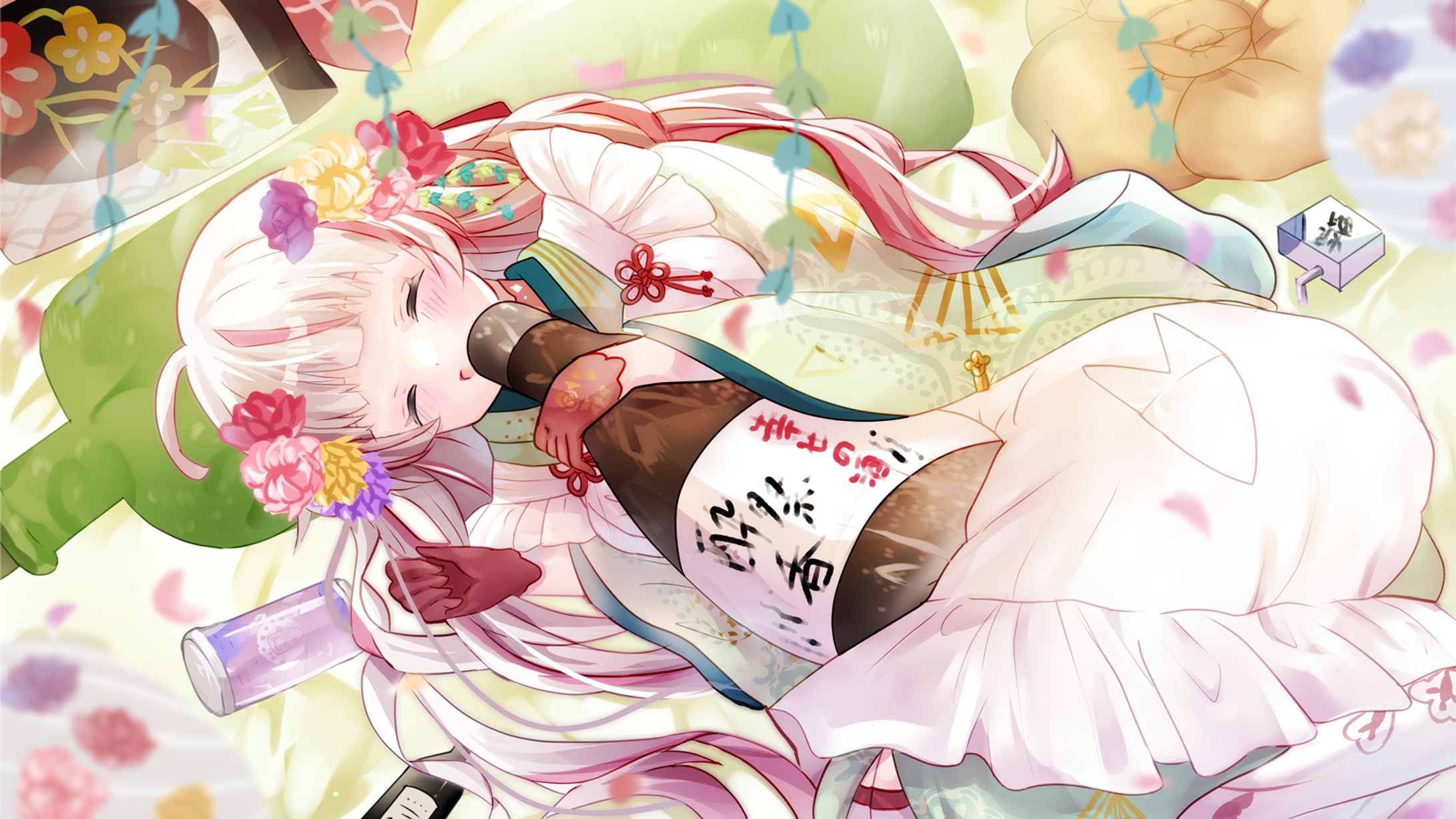 ぶいせん所属香ヶ辻そよりさん2周年記念イラスト-1