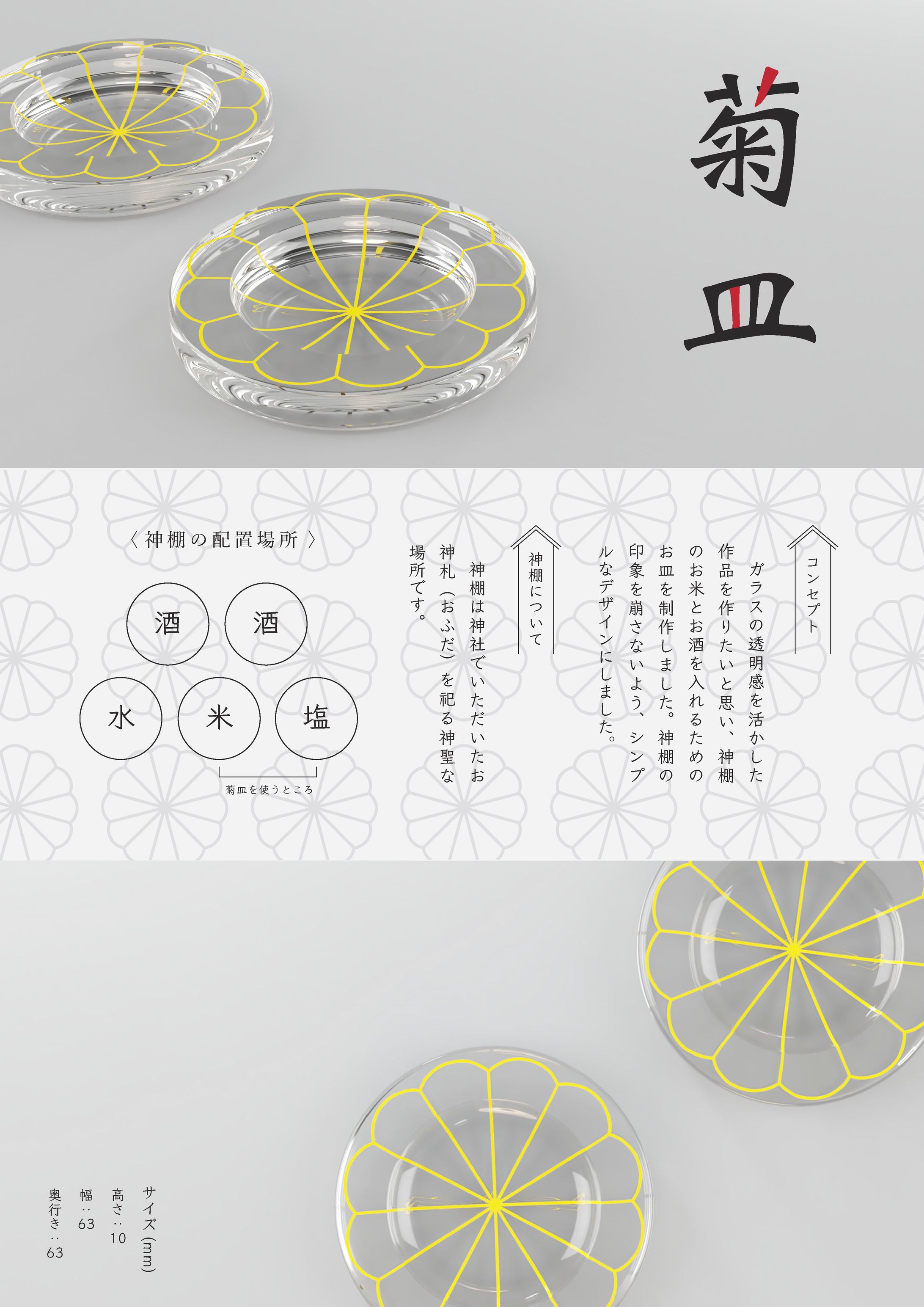作品紹介ボード　菊皿-1