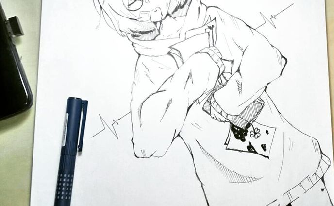 "Alive"
.
.
.
.
#originalcharacter #beepblopocs #illustration #animeart #inkdrawing #pencilsketch #traditionalart #animegirl #hoodie #sad #shorthairedgirl #animeillustration #mangaart #artoninstagram #art