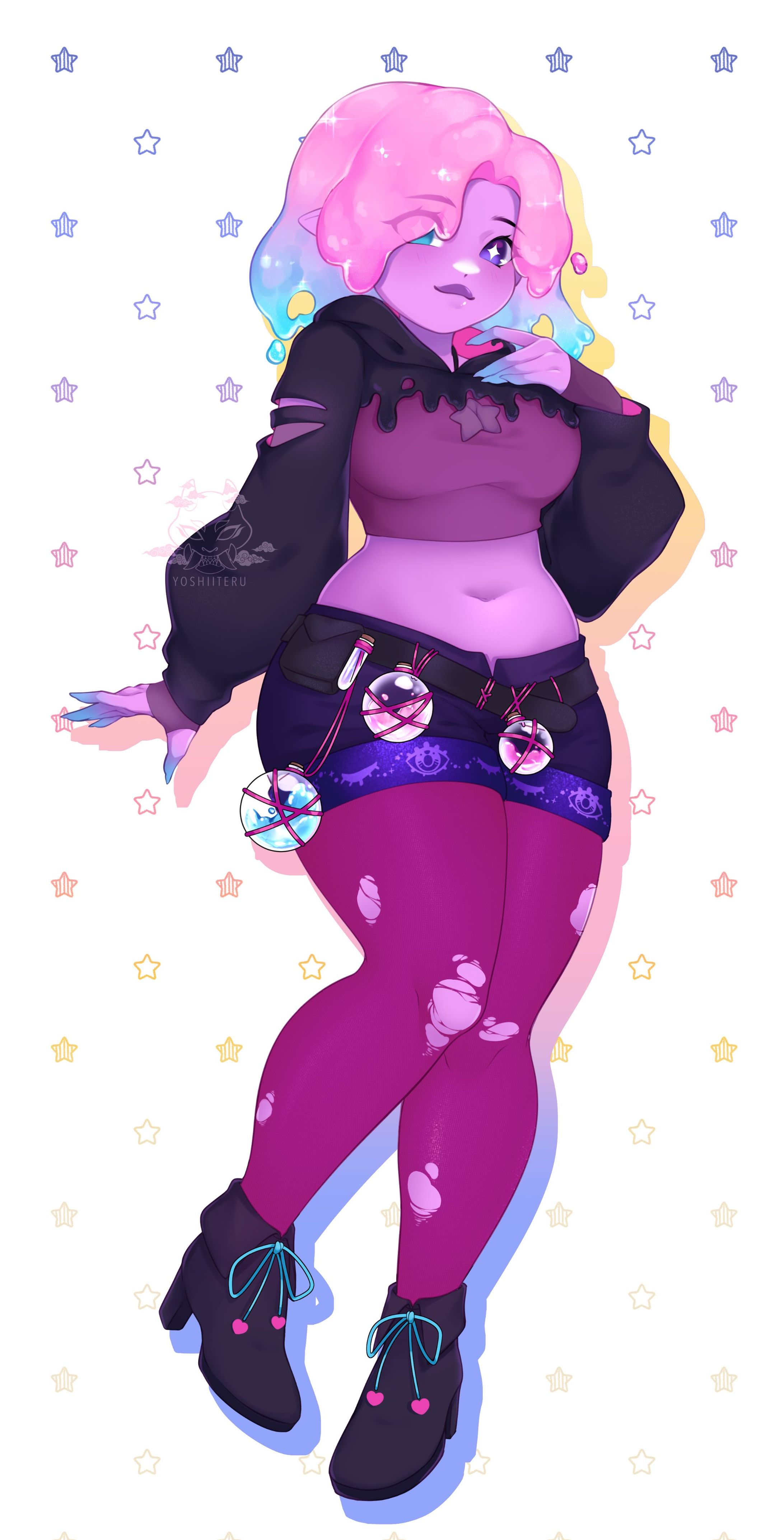 Illustration commission for SourSlimes-1