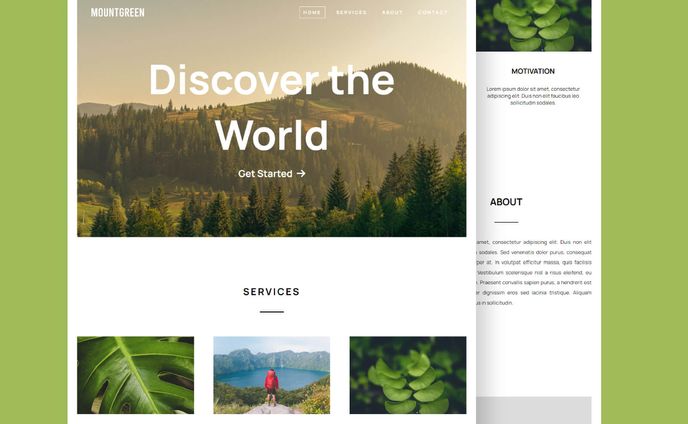 MountGreen: A Multipurpose Website Templates - LayoutFlow