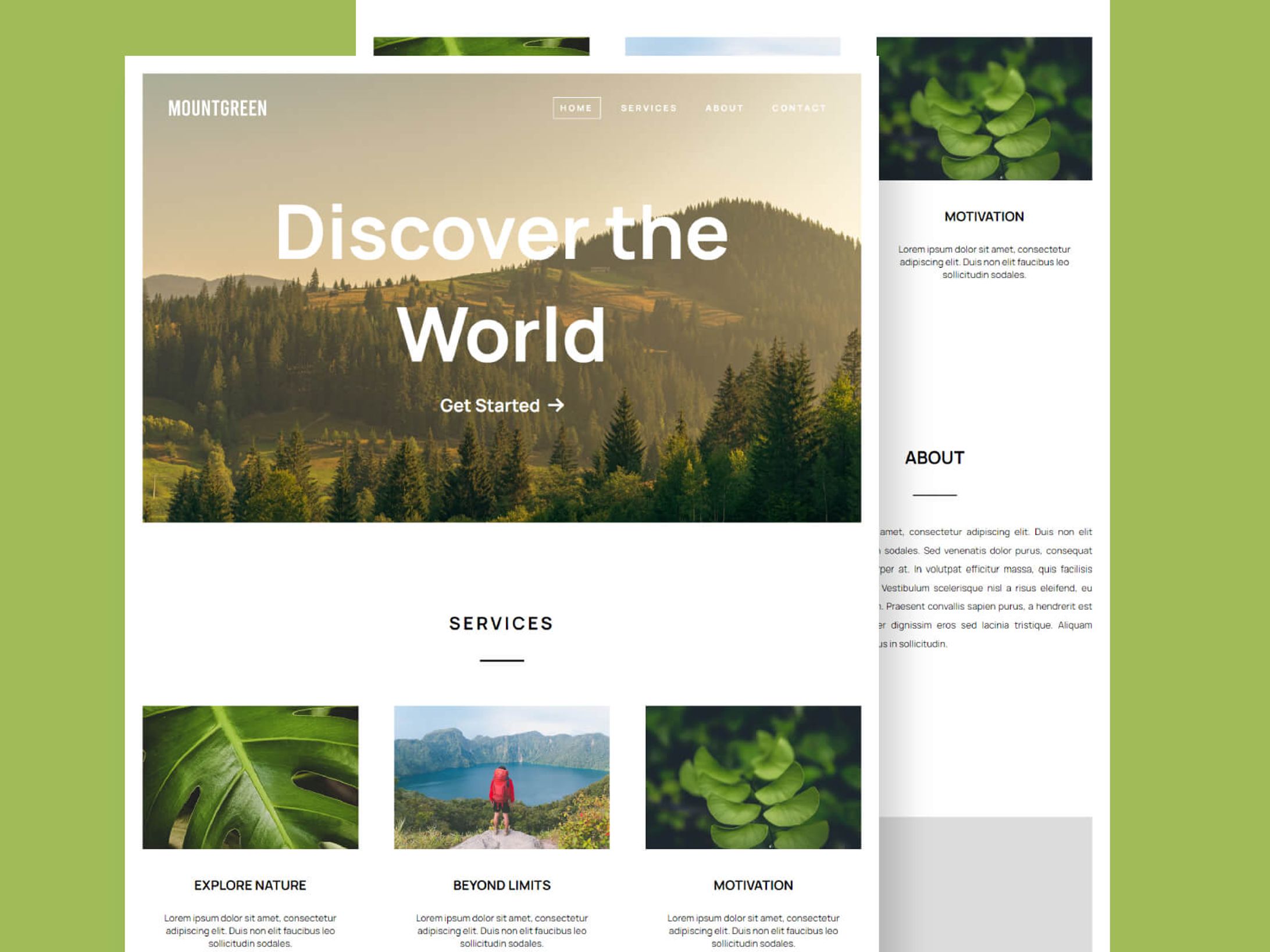 MountGreen: A Multipurpose Website Templates - LayoutFlow-1