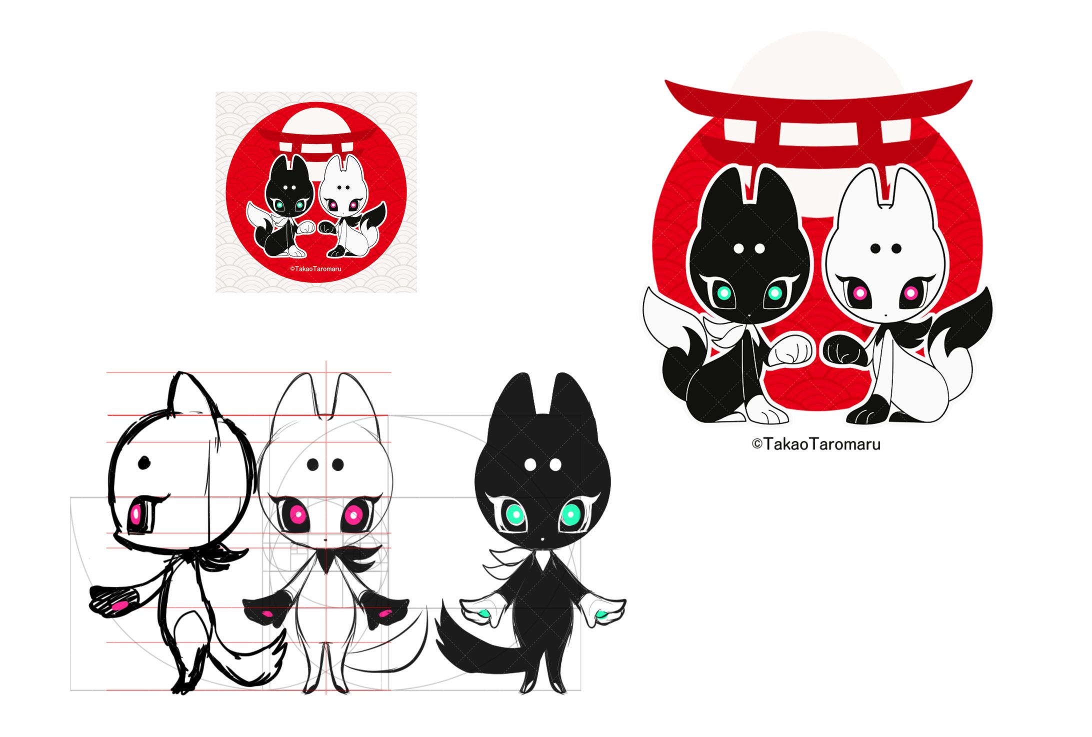 【華点本舗】メインキャラデザイン-1