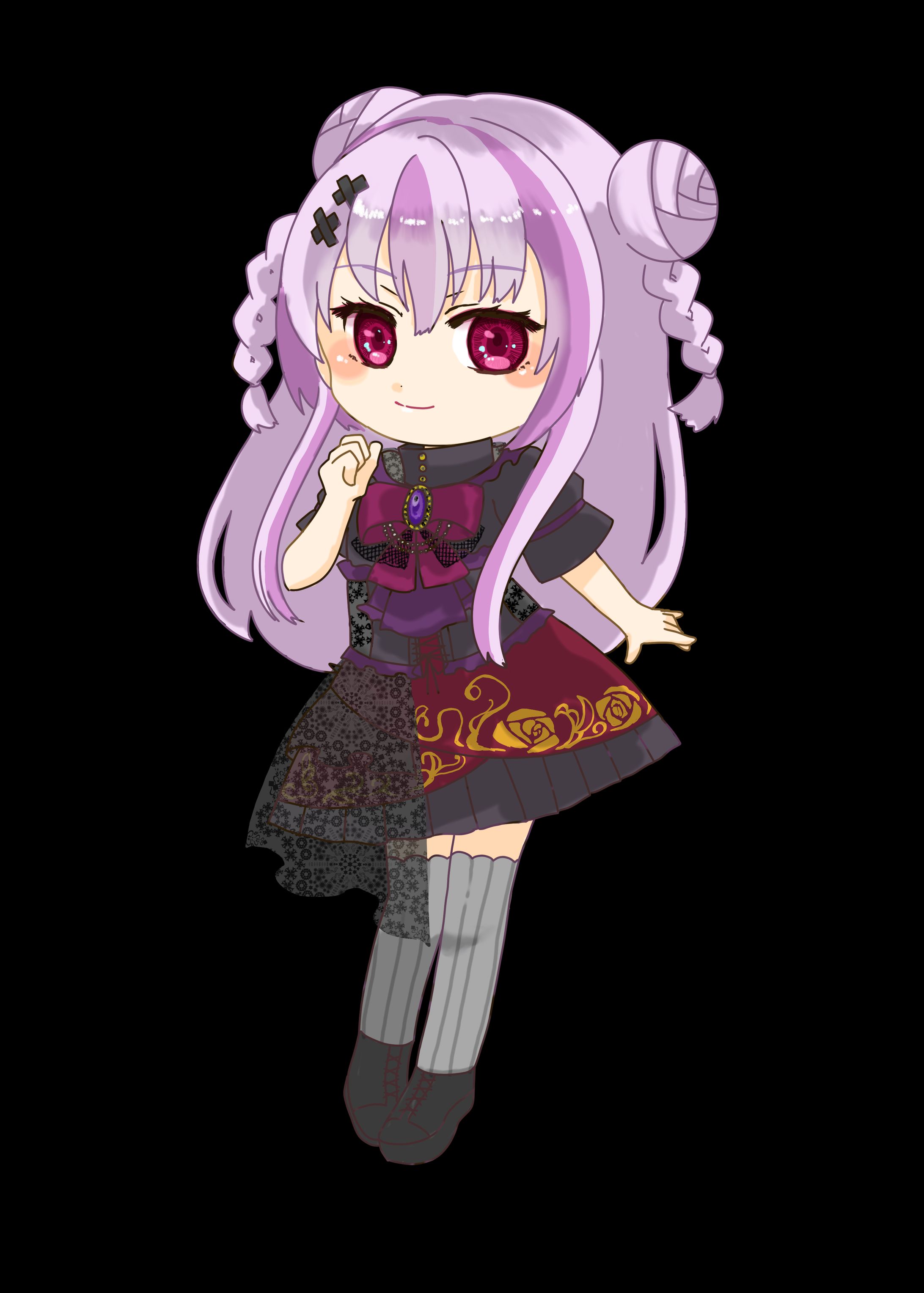 Vtuberのデフォルメイラスト-1