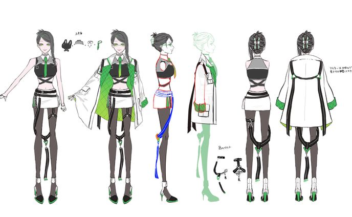 キャラクターデザイン_個人制作3Dゲーム