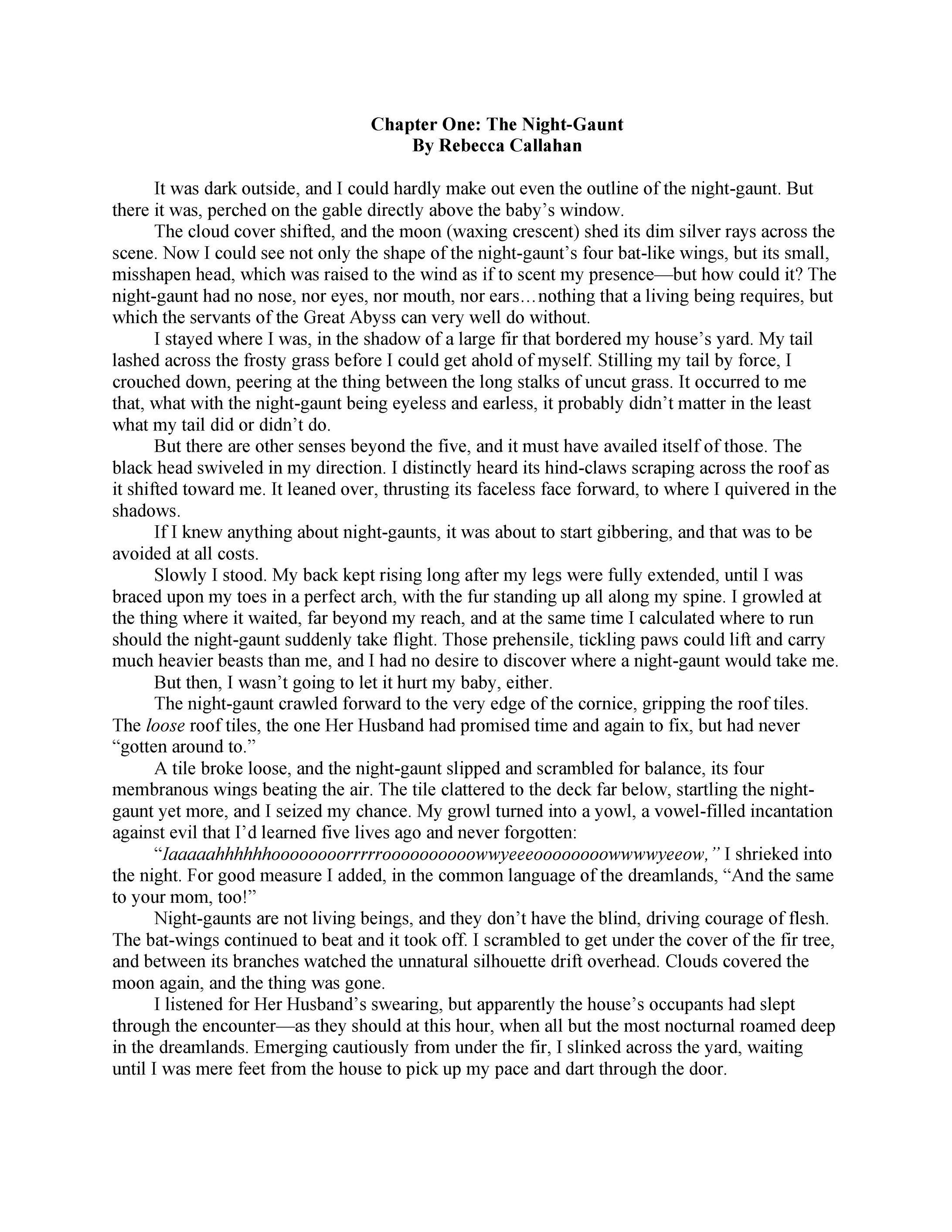 Novel Writing Sample-1