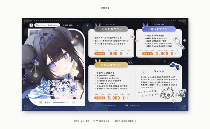 Fan Site Project Explanation Banner｜兔幽々ゆる