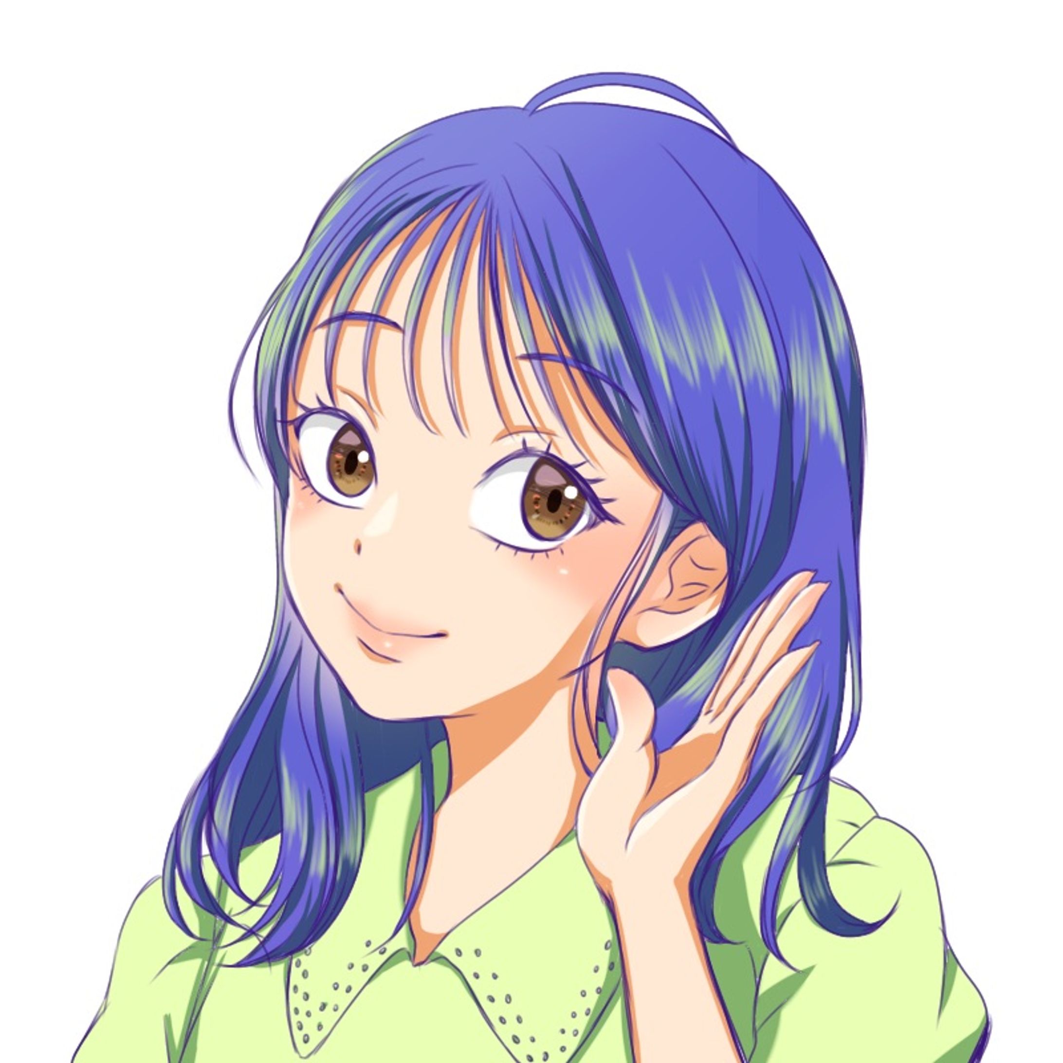 女性アイコン表情サンプル-1
