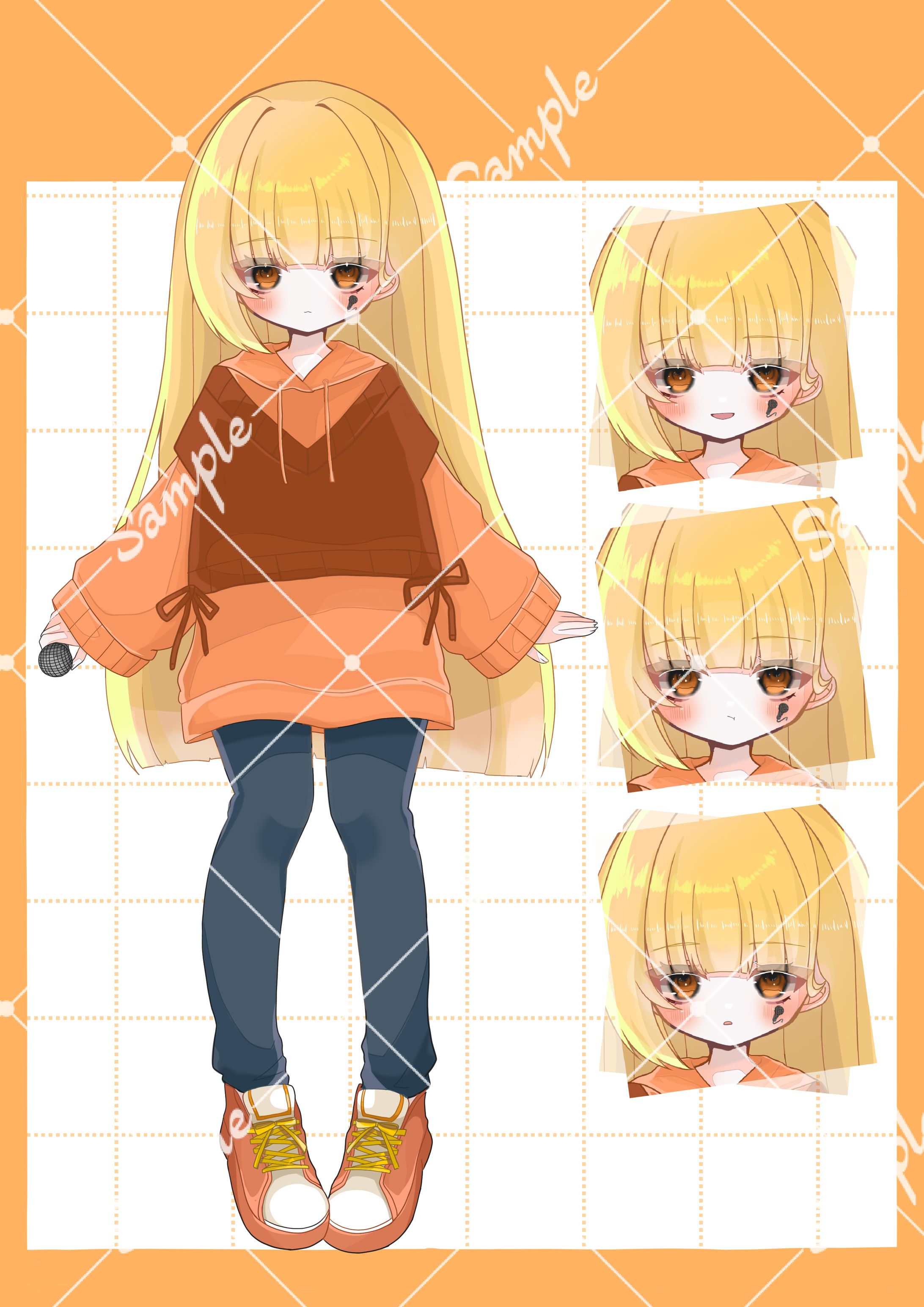 【立ち絵サンプル：タイプ②】皆川みのんさま-1