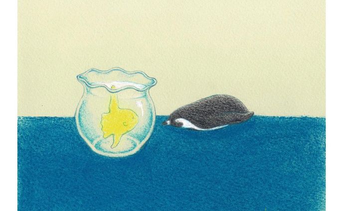 マンボウと夏。

#イラスト #ペンギン #まんぼう #マンボウ
#drawing #illustration 
#watercolor #art #pastel
#artwork #instaart #paint
#pengwin #sweets