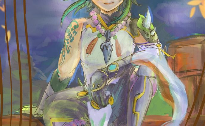 We. Love 護法夜叉
I wanna draw more of him this year 👹

#clipstudiopaint
#ilustración #digital #digitaldrawing #original #art #colorful #drawing #painting #dibujo #иллюстрация #イラスト#digitalpainting #digitalart #illustration #fanart #dibujodigital #instaart #procreate #ipad #護法夜叉 #xiao #原神 #genshinimpactfanart #genshinimpact #魈
