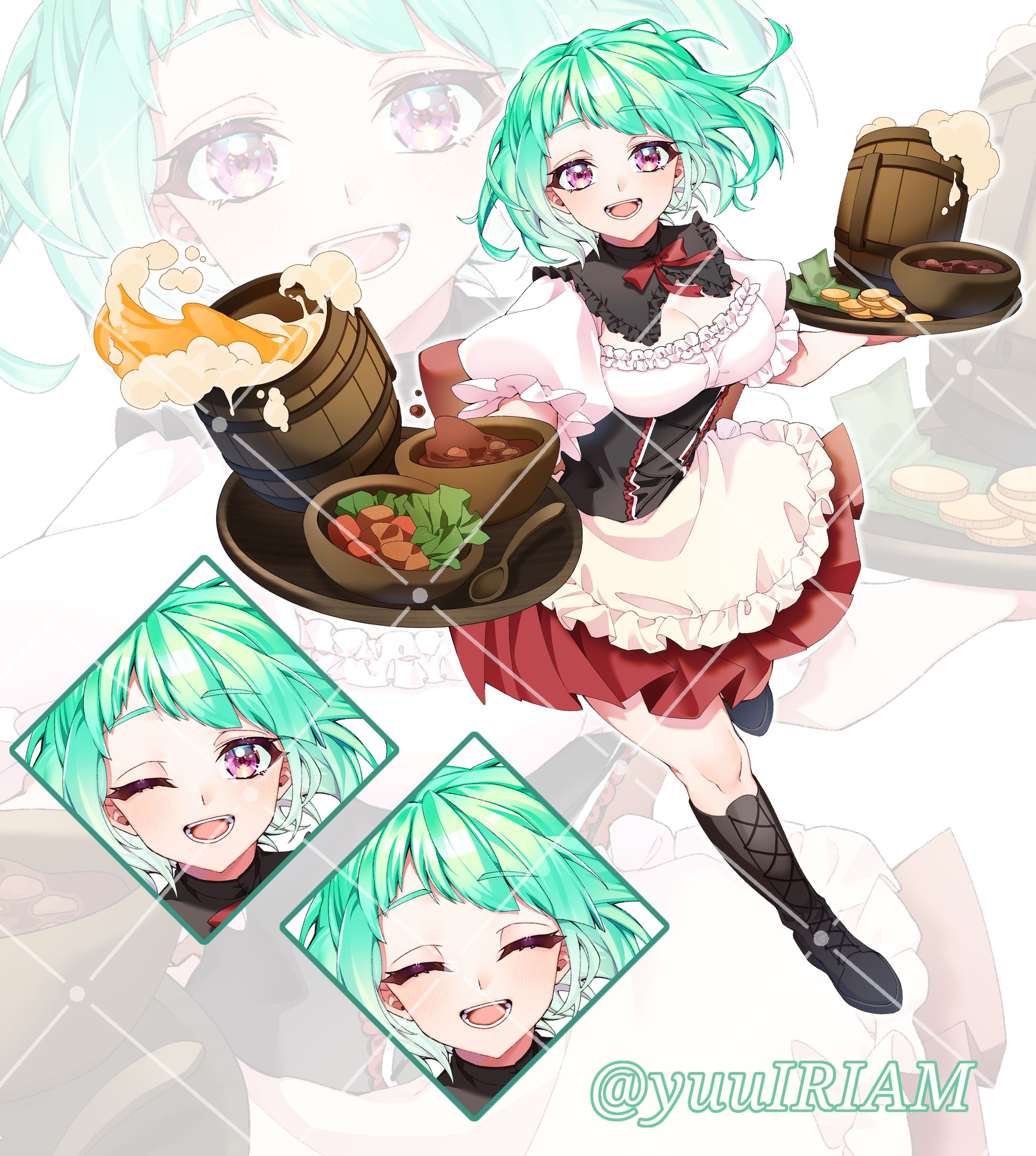 ご依頼 立ち絵、IRIAM背景-1