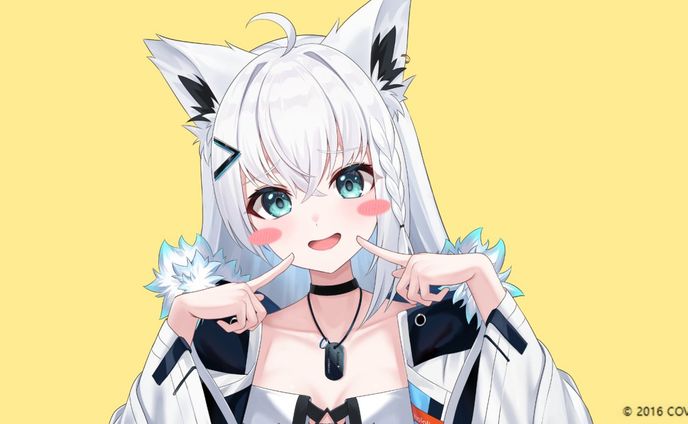 ホロライブ 「オーバーライド」/白上フブキwith黒上フブキ(cover) のMVイラスト