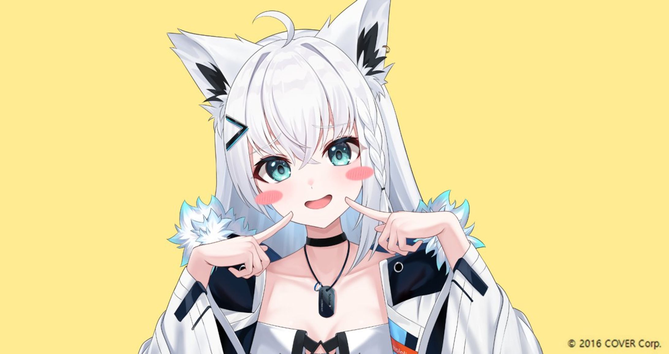 ホロライブ 「オーバーライド」/白上フブキwith黒上フブキ(cover) のMVイラスト-1