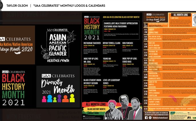 UAA Celebrates Monthly Logos & Digital Calendars