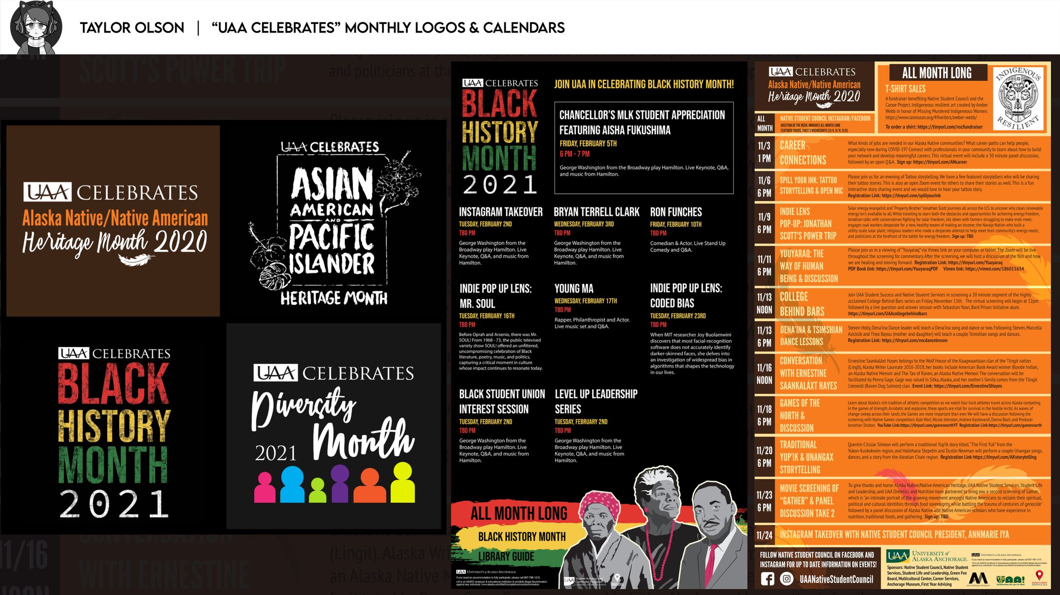 UAA Celebrates Monthly Logos & Digital Calendars-1