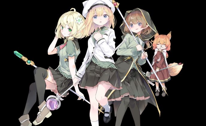 メインキャラクター制服キービジュアル風