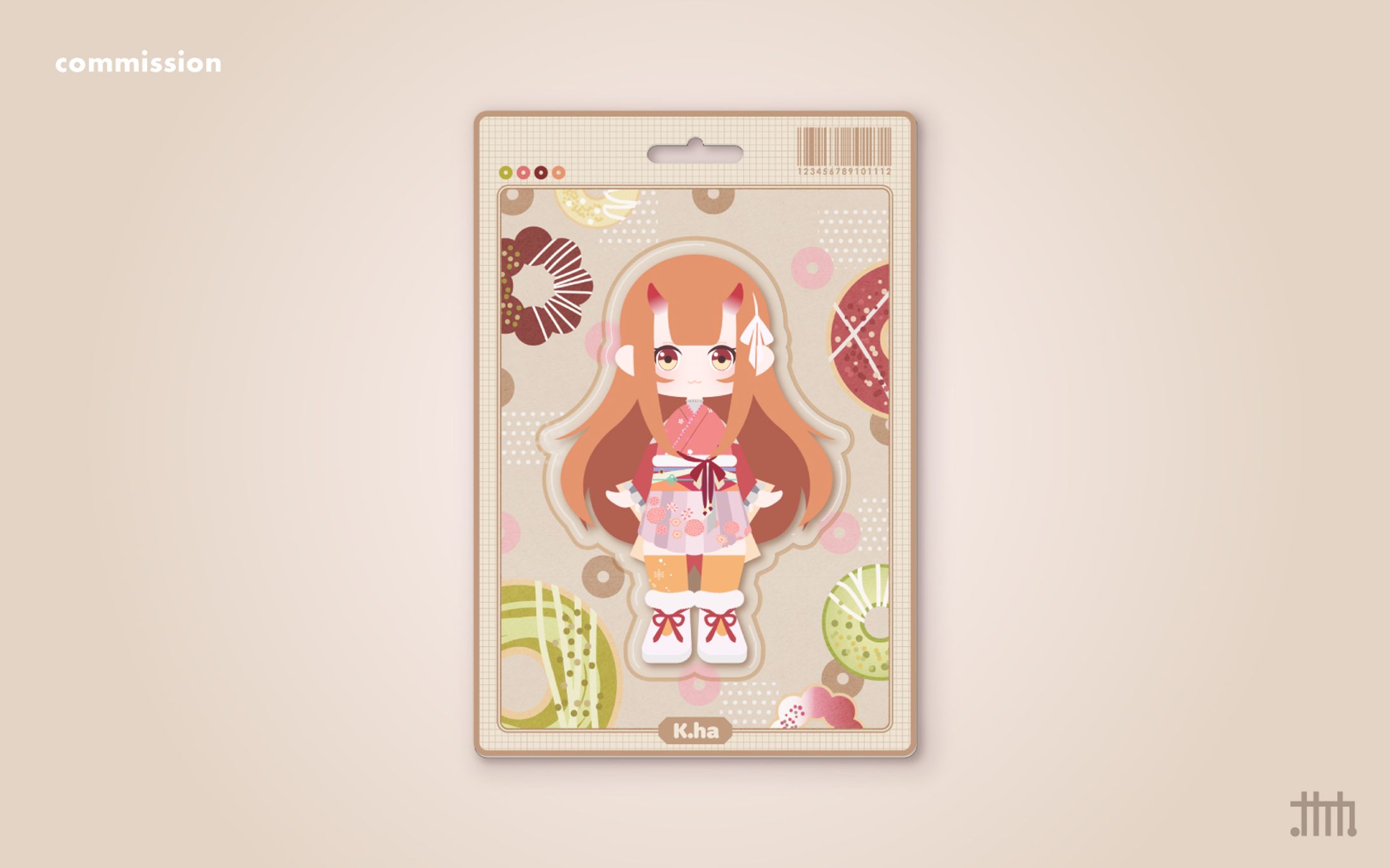 【skeb】VTuber K.ha様 パッケージ風イラスト-1