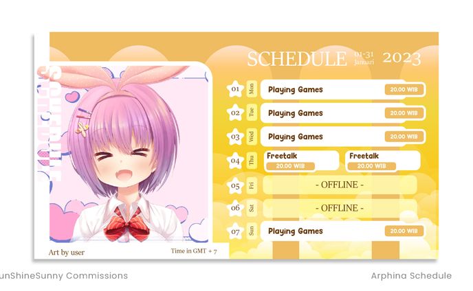 【SCHEDULE】Arphina Stellaria