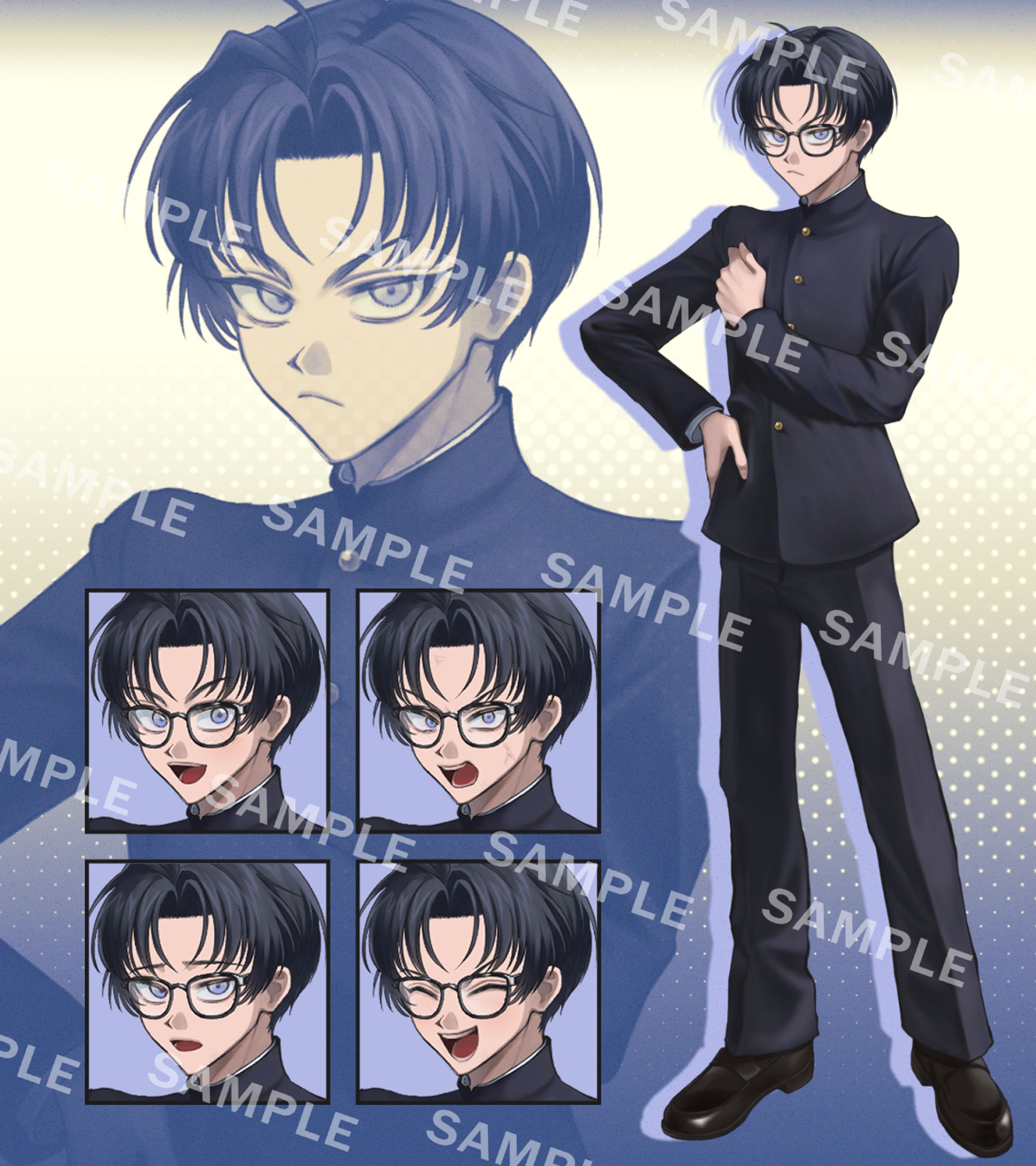 【販売】立ち絵(男子高校生)-1