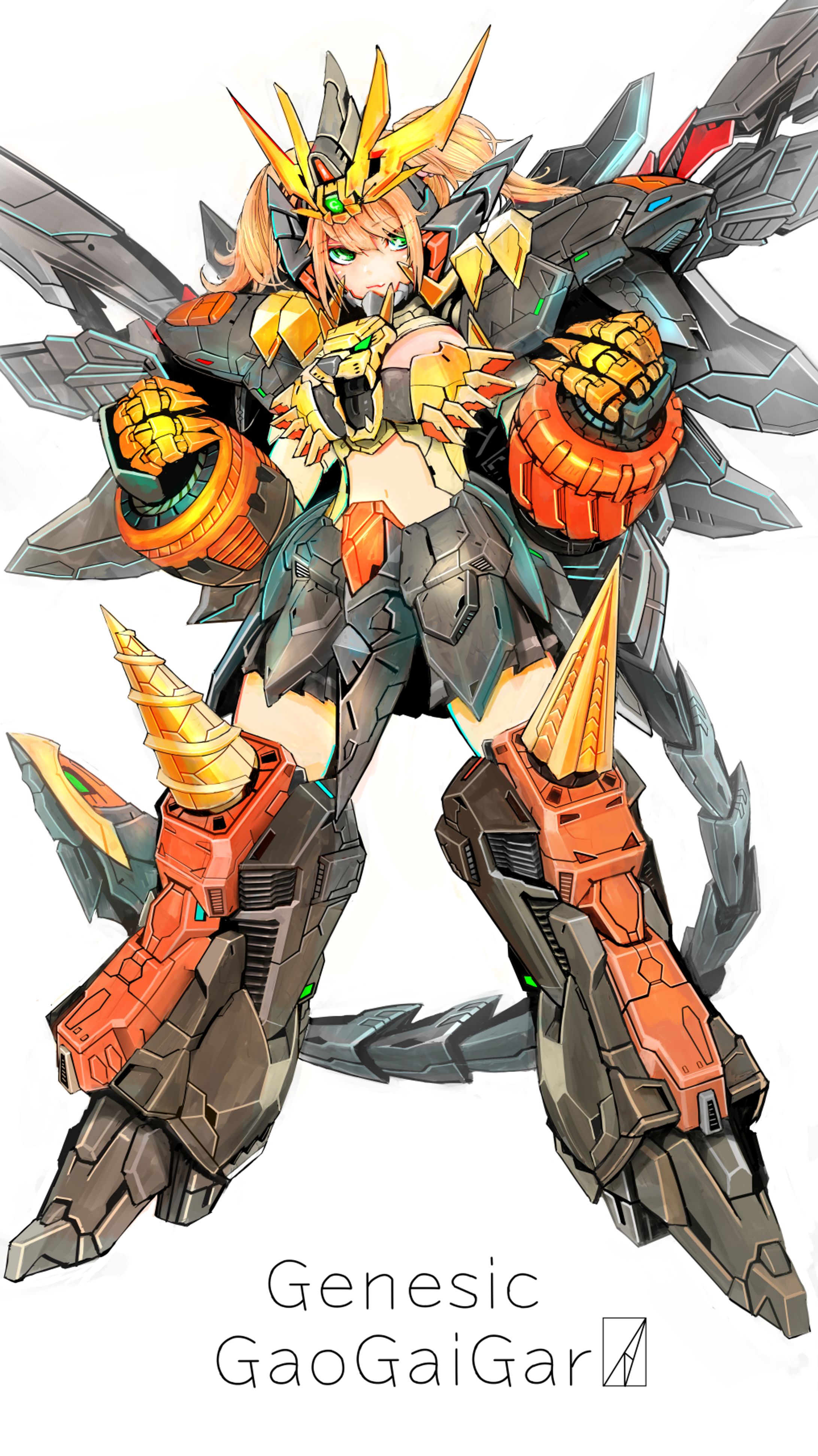 趣味で描いたジェネシックガオガイ子-1