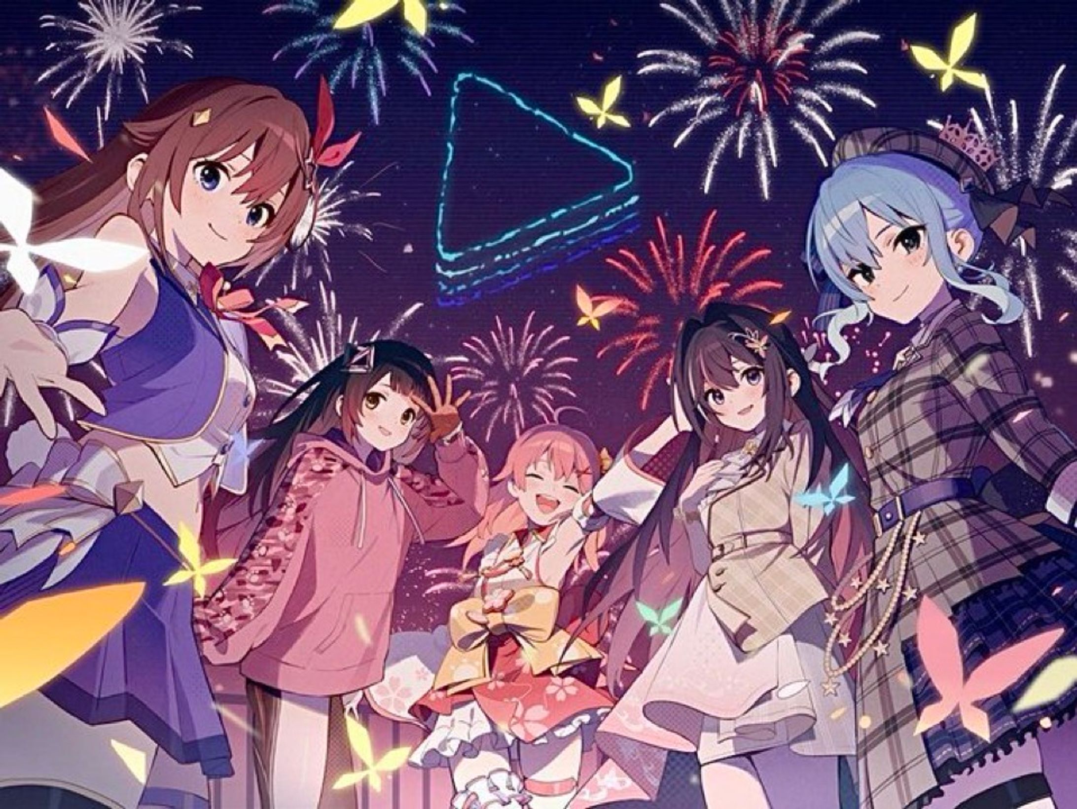 ホロライブ8周年記念花火イベントキービジュアル-1