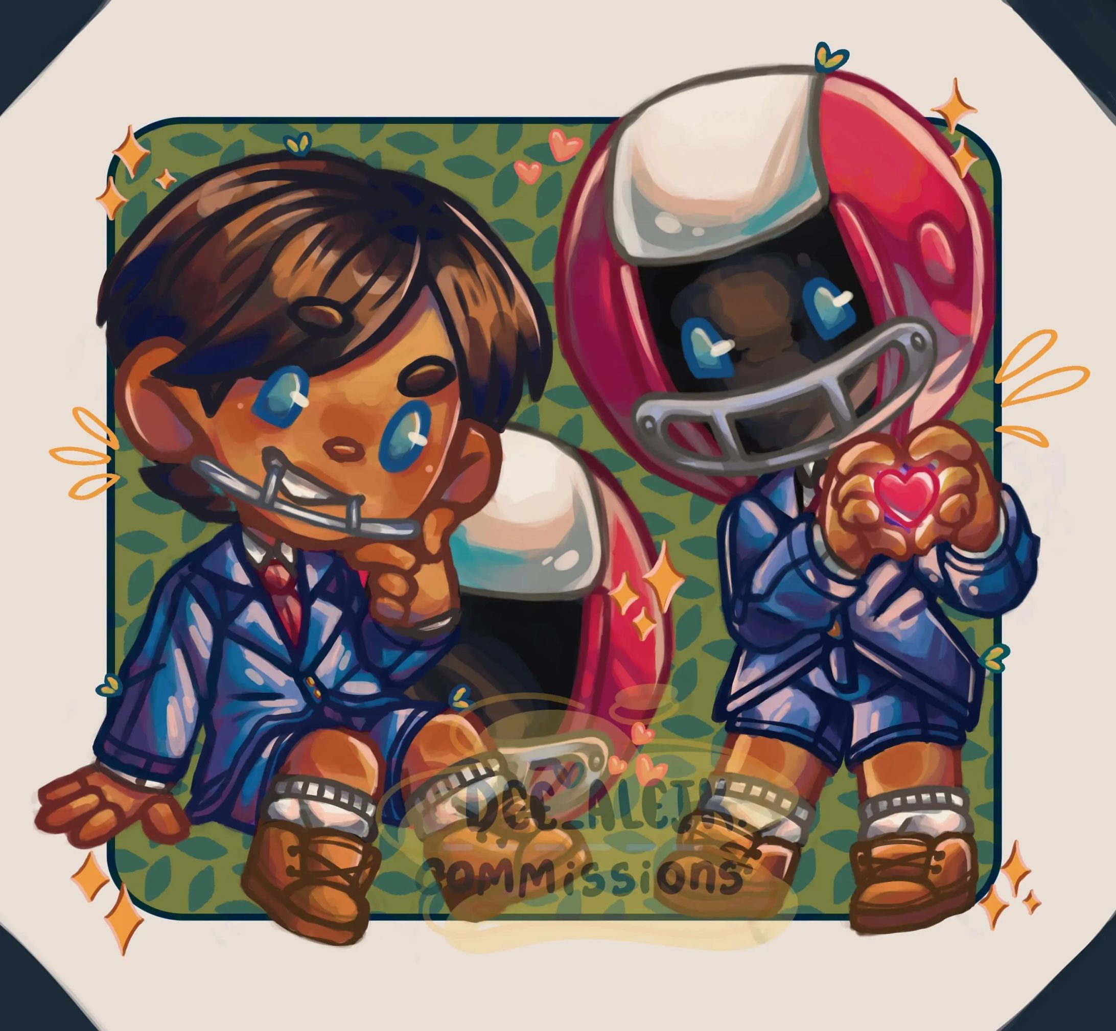 Commission  chibi full color-1