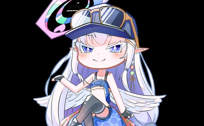 天使とエルフのハーフちゃん
