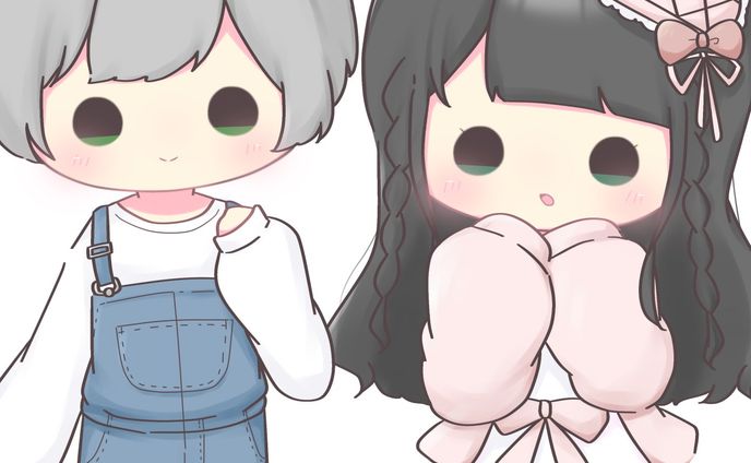 オリキャライラスト 2名