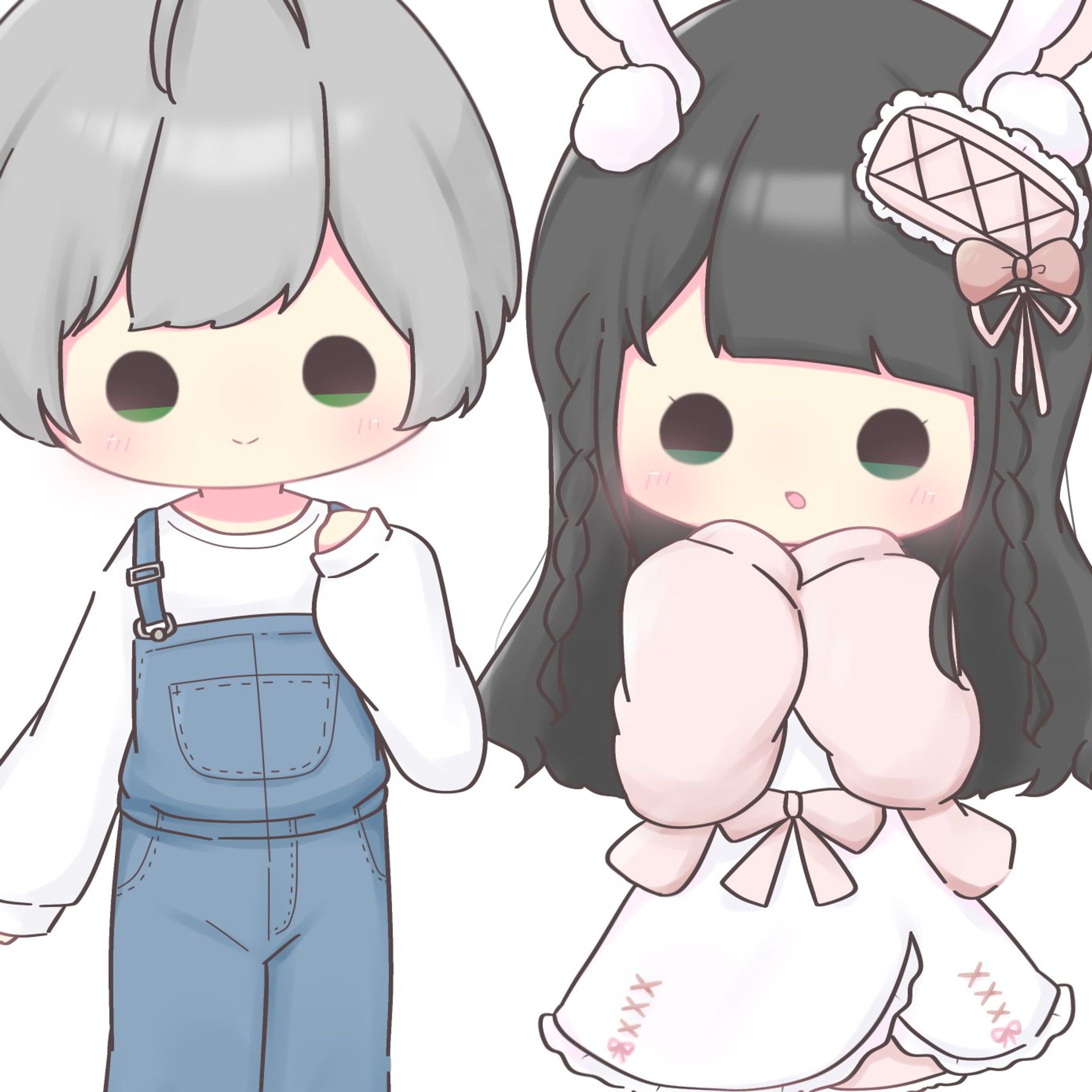 オリキャライラスト 2名-1