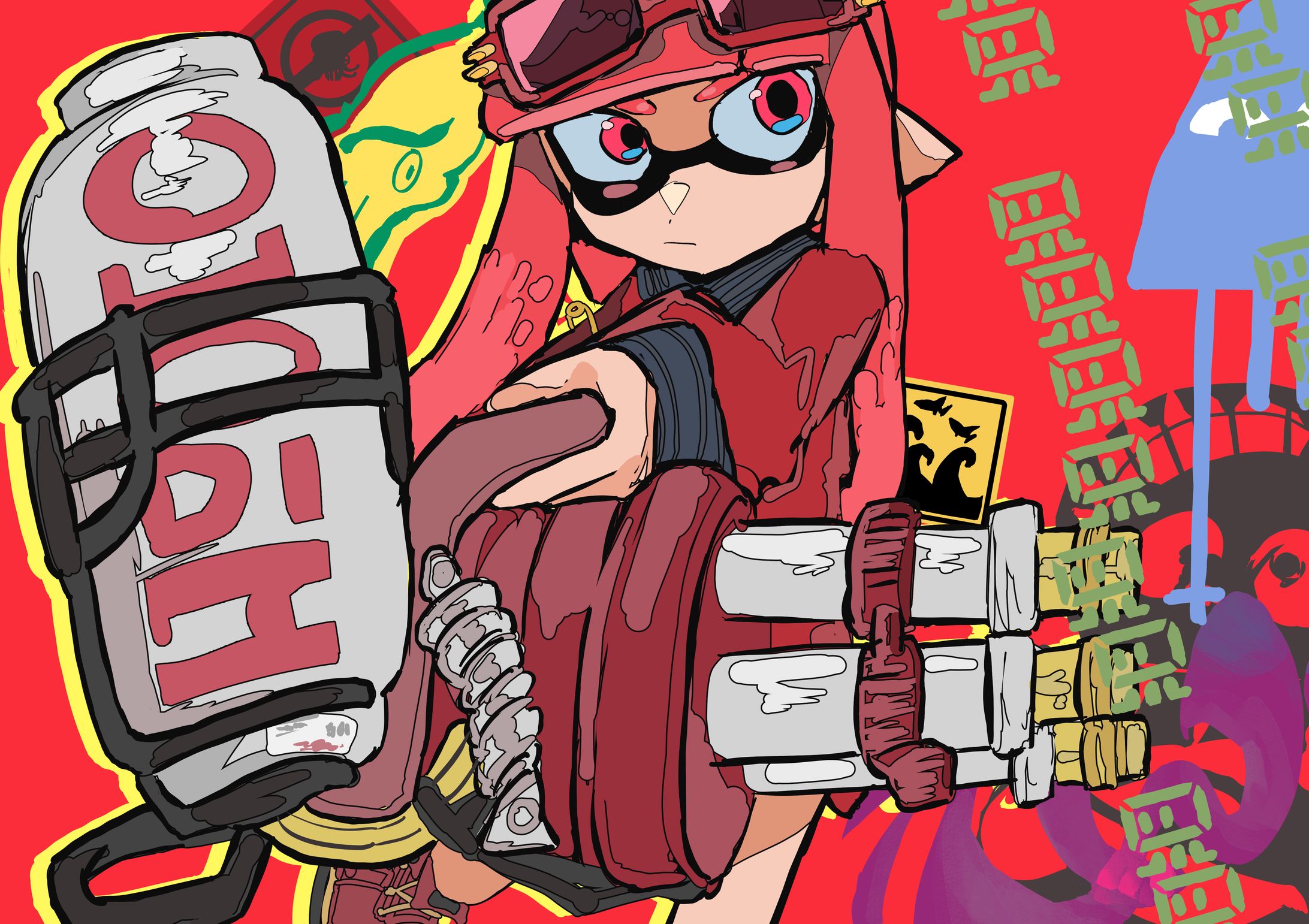スプラトゥーン二次創作イラスト 2023/12/28-1