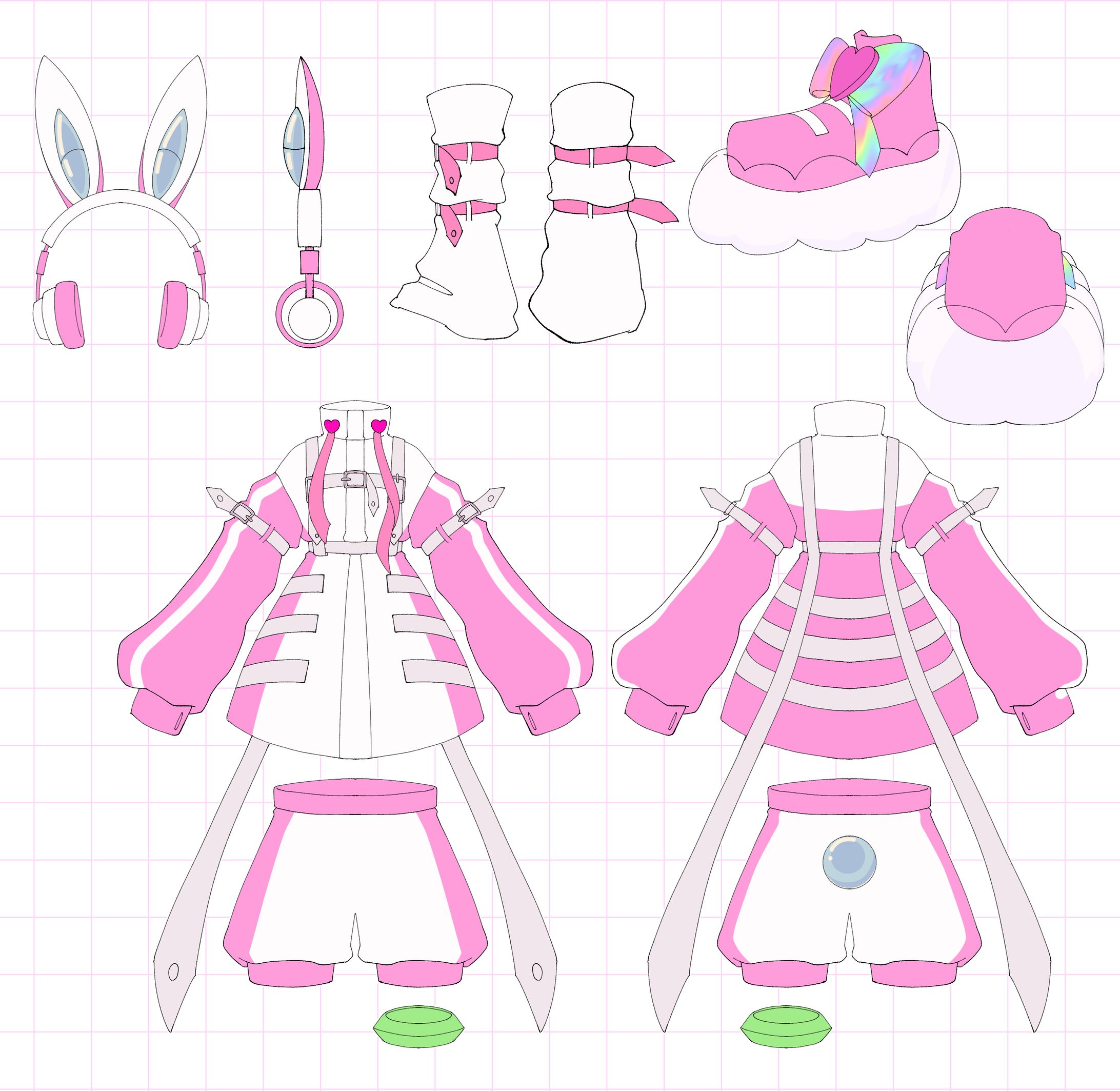 魔法少年衣装デザイン　4人-1