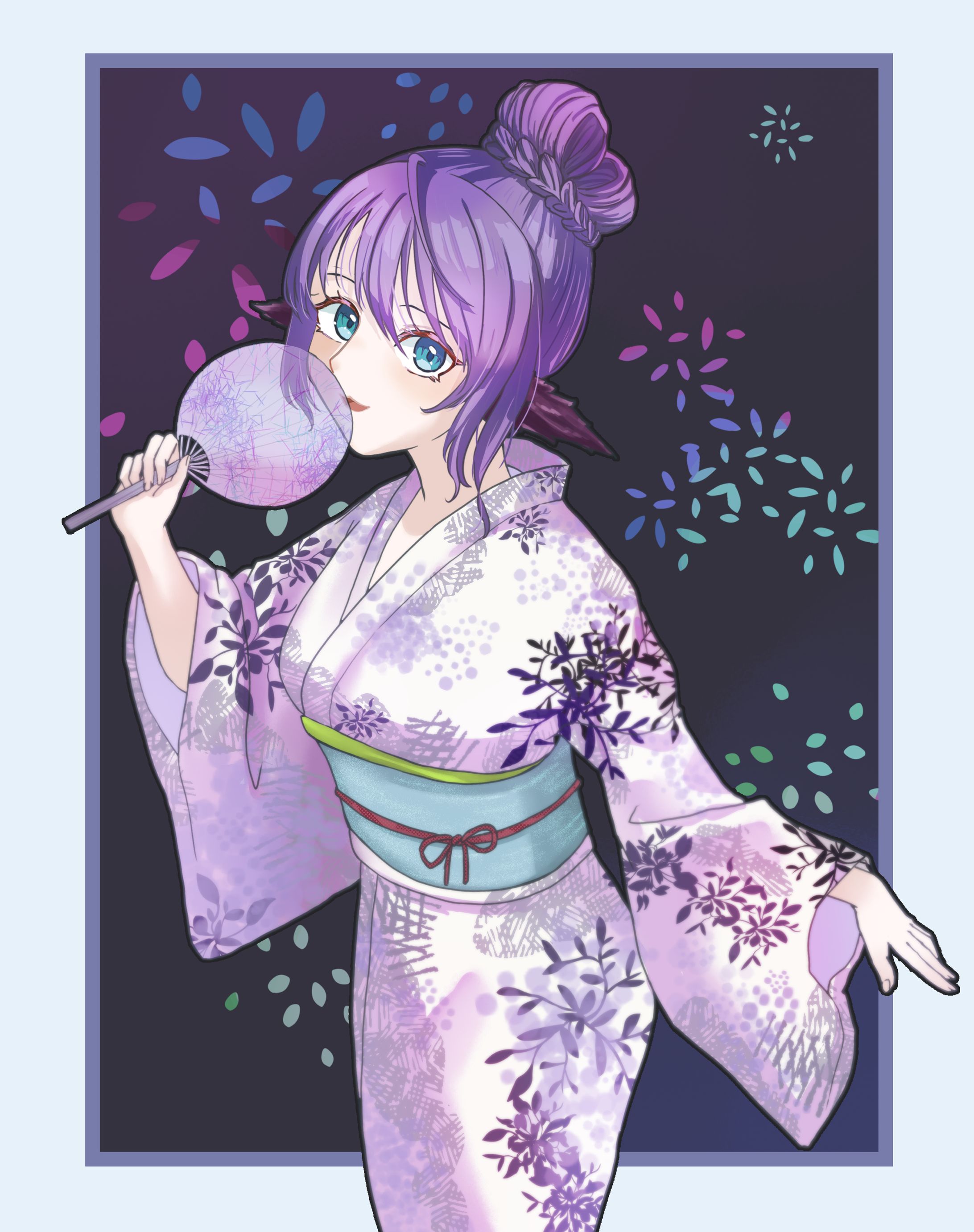 ゆりあちゃんの浴衣姿-1