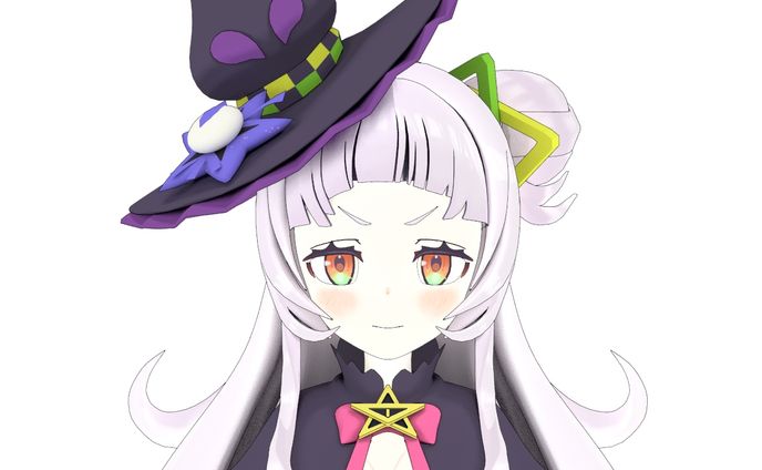 Vtuberの二次創作（モデル：紫咲シオンさん）（ハイポリ）
