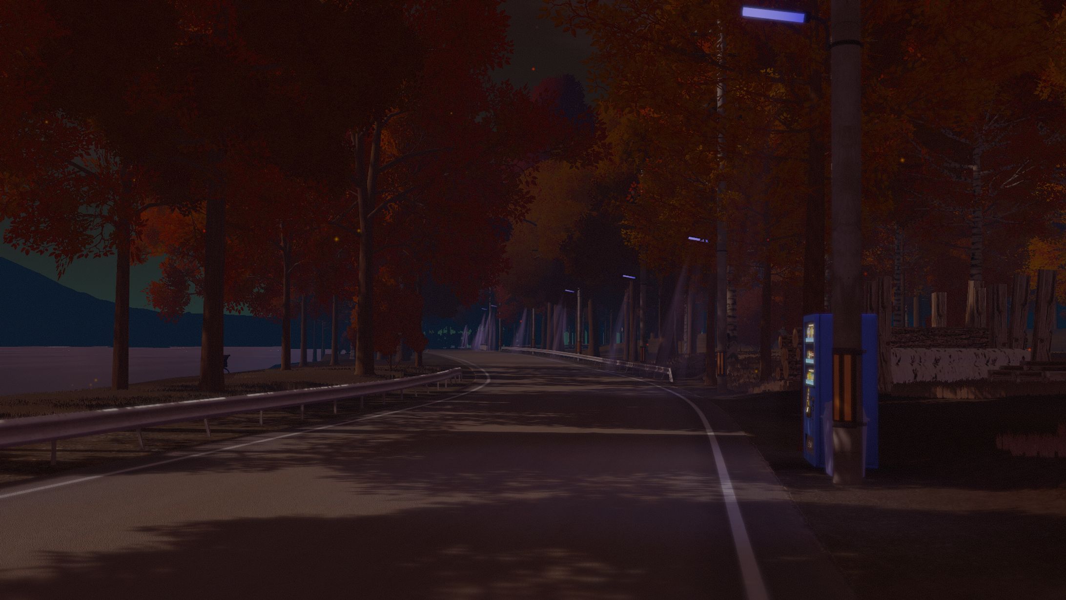 麗月湖岸道路~秋~ - ~Autumn~ Reigetsu lakeside road-1