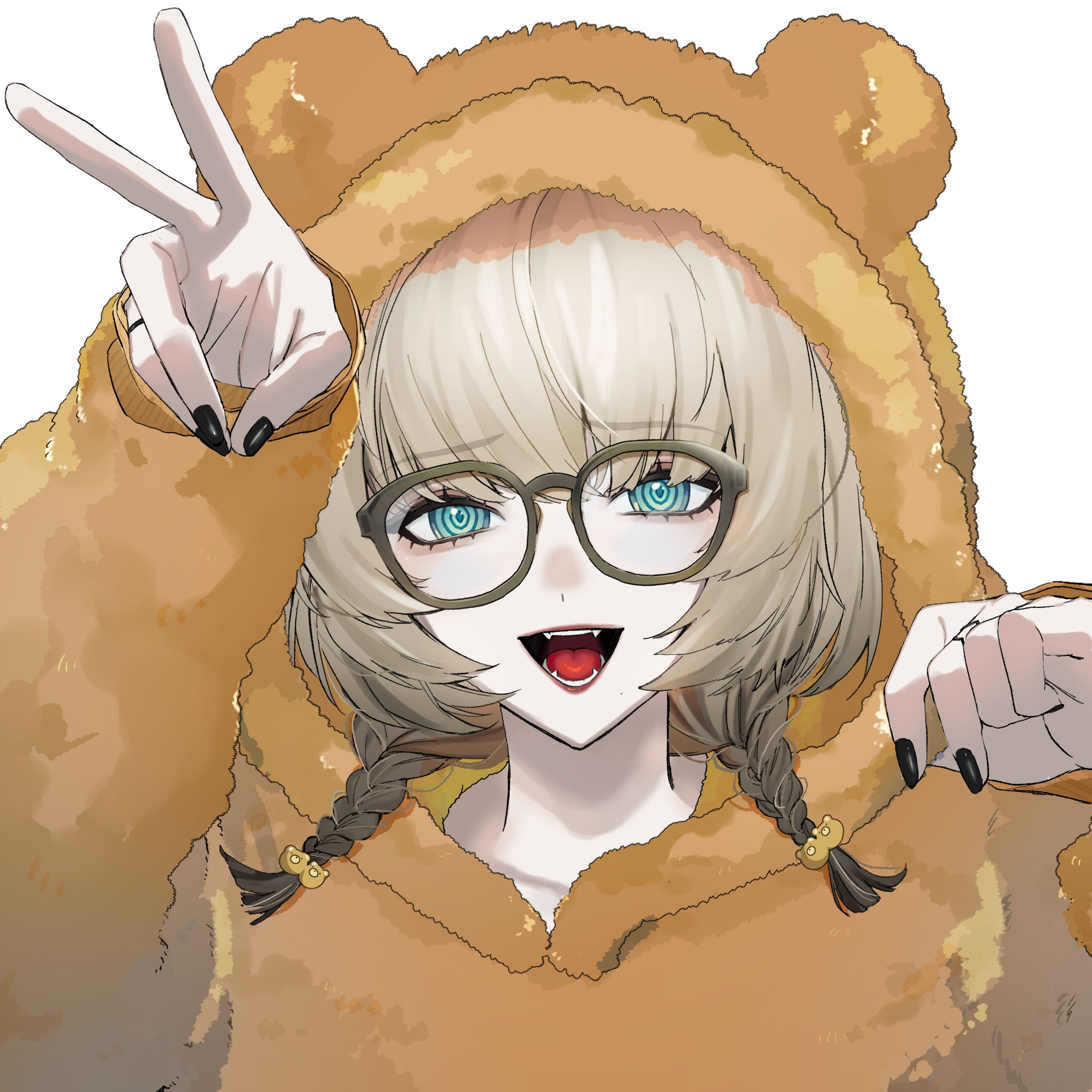 Vtuber『九來』様 くまパーカー-1