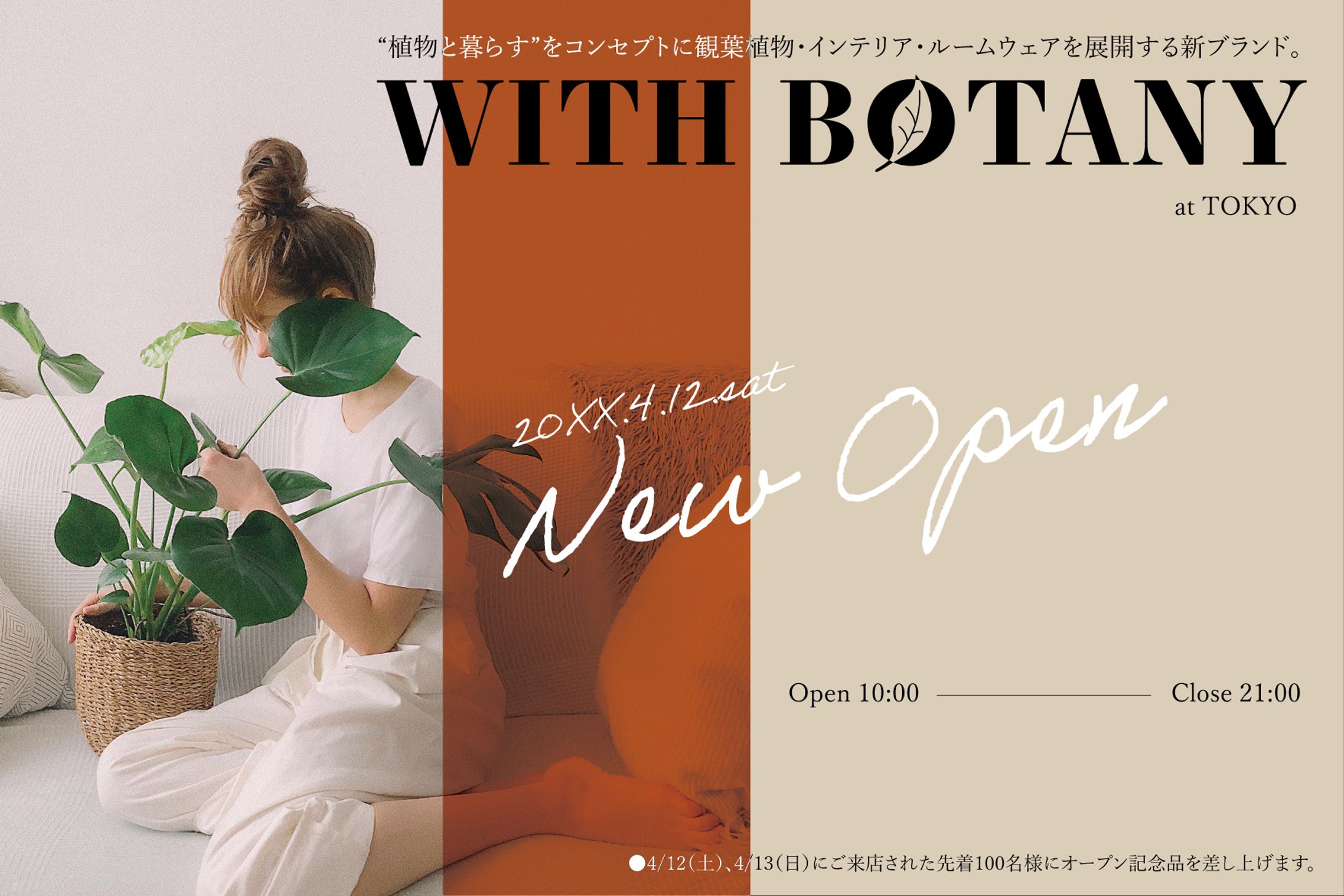 観葉植物専門店のDM-1