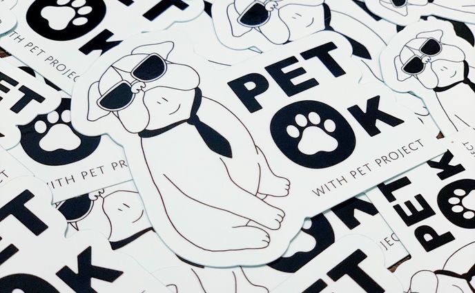 【イラスト・デザイン】Pet Okステッカー