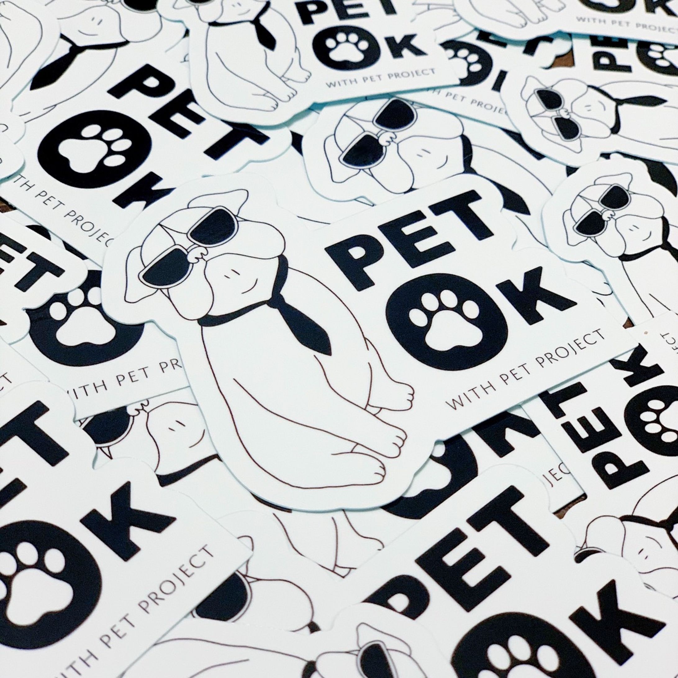 【イラスト・デザイン】Pet Okステッカー-1